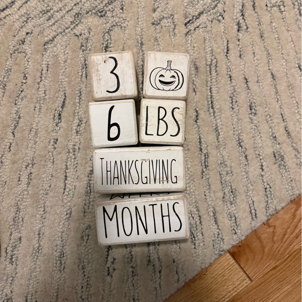 Baby Milestone Blocks